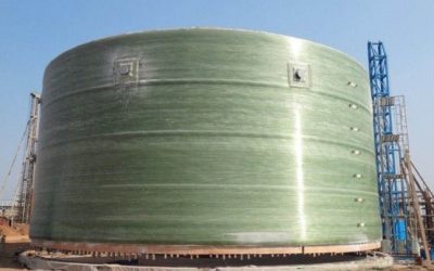 現(xiàn)場纏繞大型玻璃鋼罐